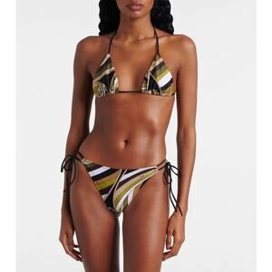 NWT Pucci Iride Print Adjustable Bikini Set